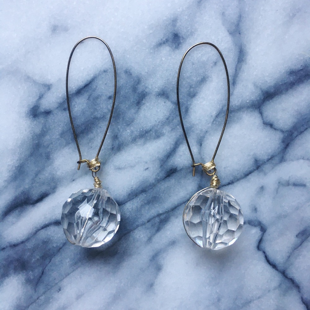 crystal drop earrings